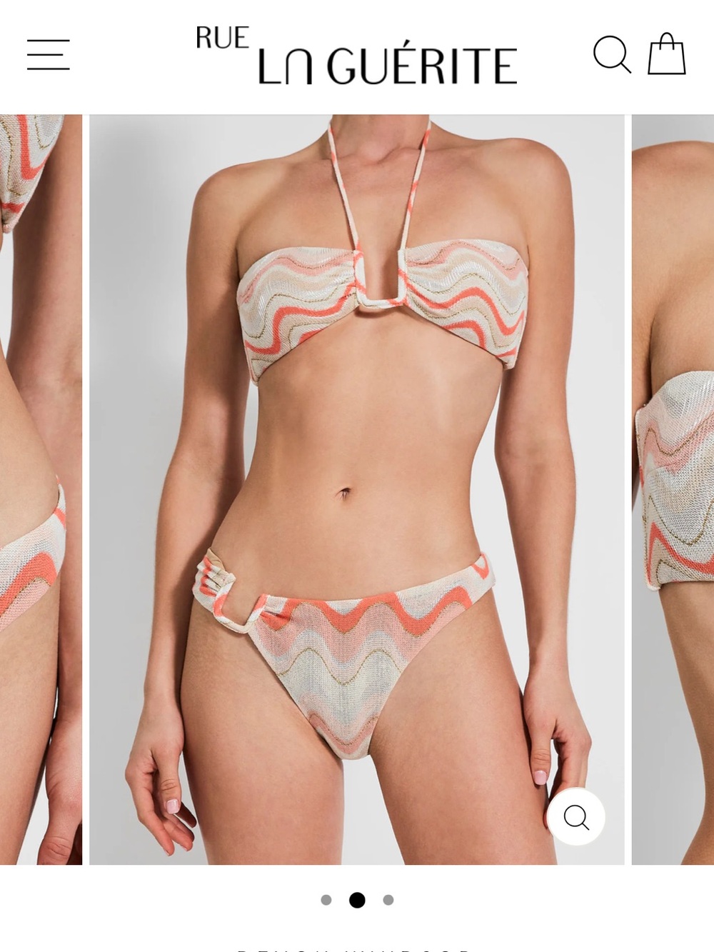 DEVON WINDSOR Coral Crochet Bikini set
